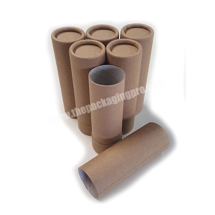 Reusable and biodegradable cardboard push up paper deodorant tube containers packaging
