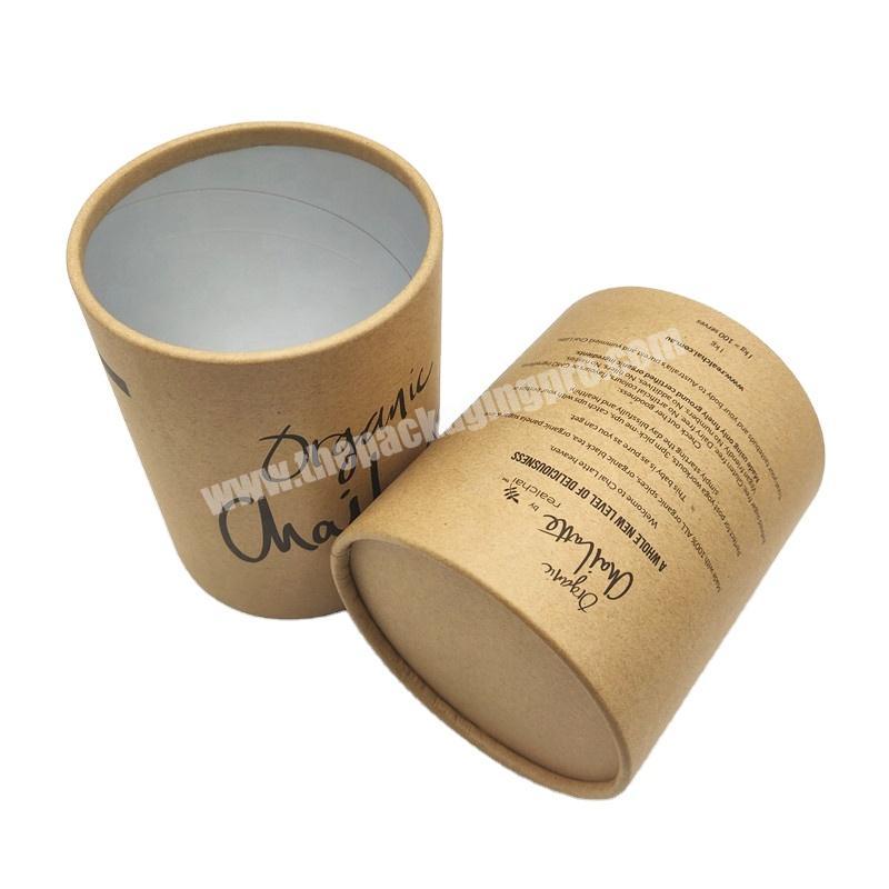 Round Cardboard Box With Window Custom Cardboard Paper Tube Packaging Food Paper Tube For Tea Package