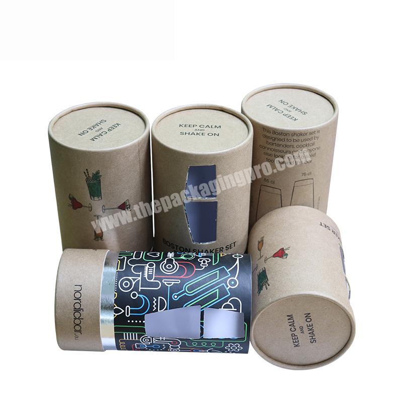 Round kraft paper tube packaging wholesale biodegradable cardboard paper tube