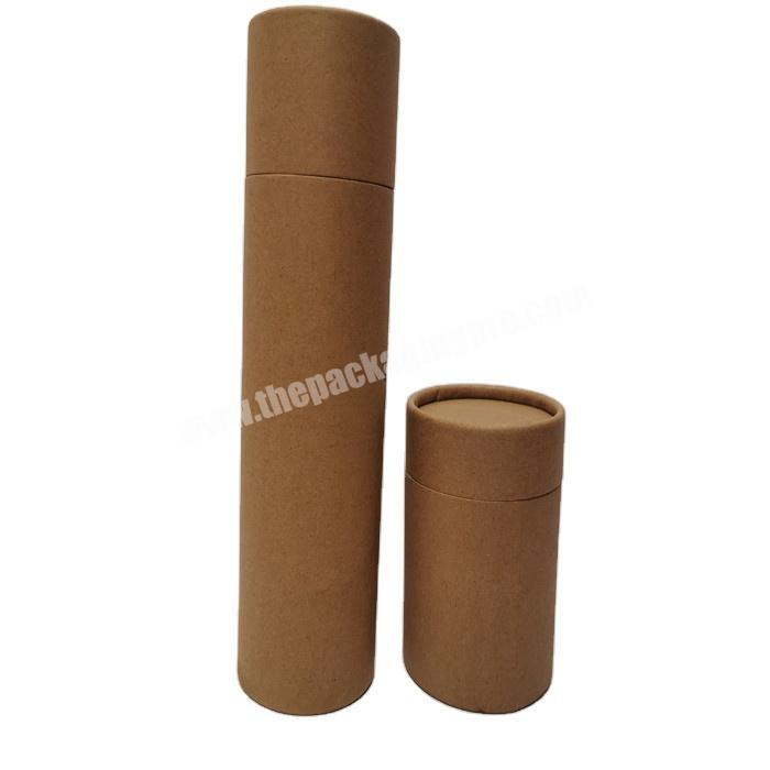 Round kraft paper tube packaging wholesale for tea biodegradable cardboard paper tube