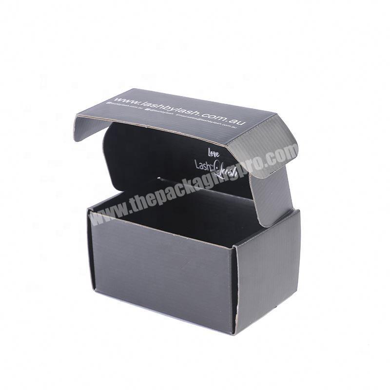 High quality matte rectangle black logo box wholesale with logo for packing medicine