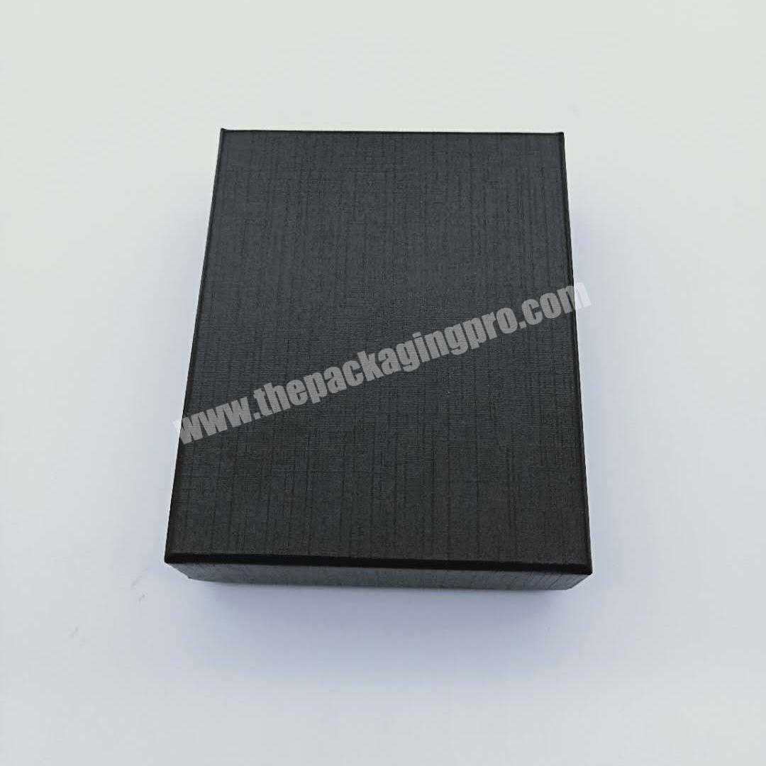 Manufacturer Small black box rigid electronics packaging paper gift for medal