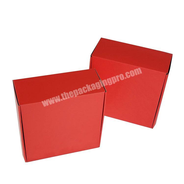 Spacial Mailing Supply Red Gift Box Gold Valentine Wedding Birthday Paper packing Gift Box package