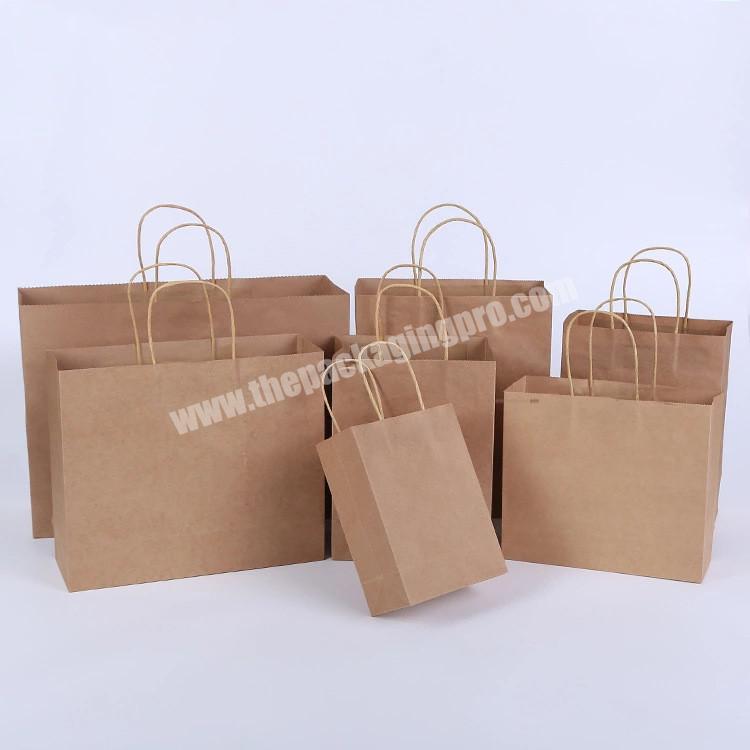 Take away fast food kraft paper bag food