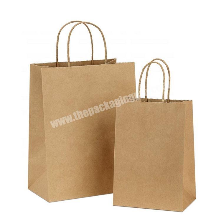Take out packaging kraft tote bag paper bag