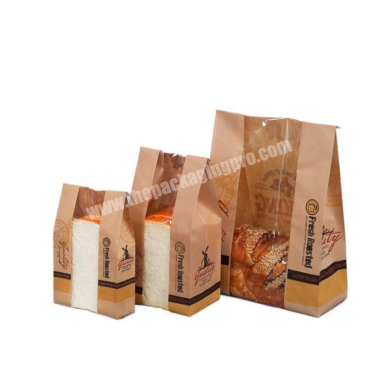Take out toast bread paper bag with window
