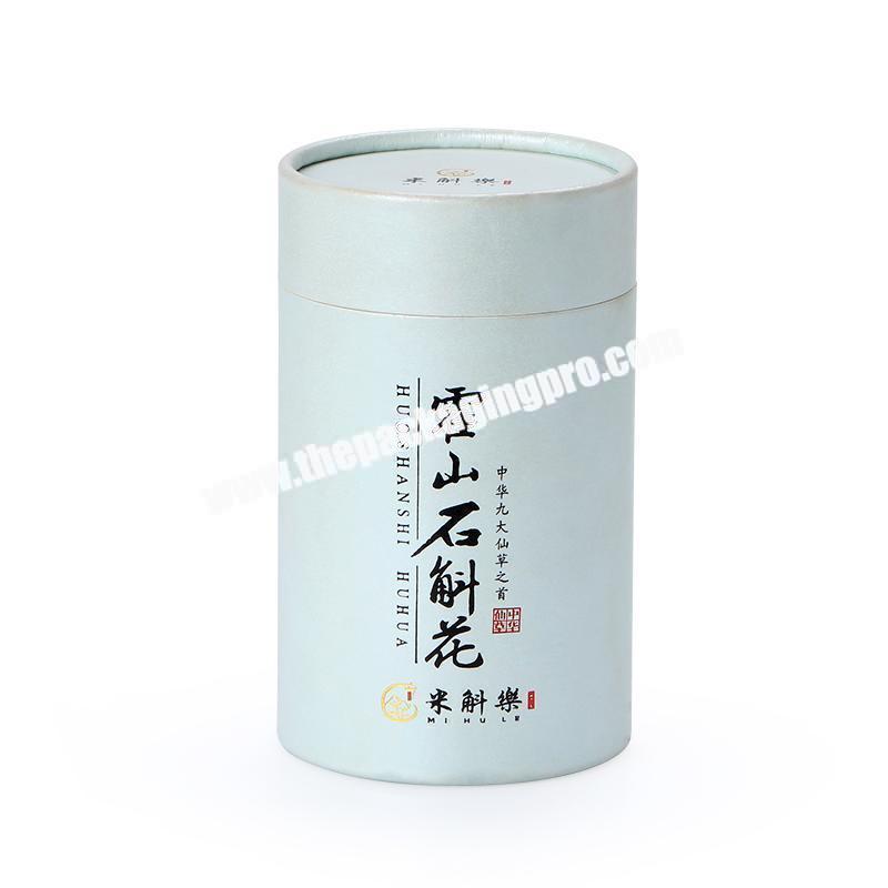 Biodegradable  round cardboard tube packaging for tea or spices