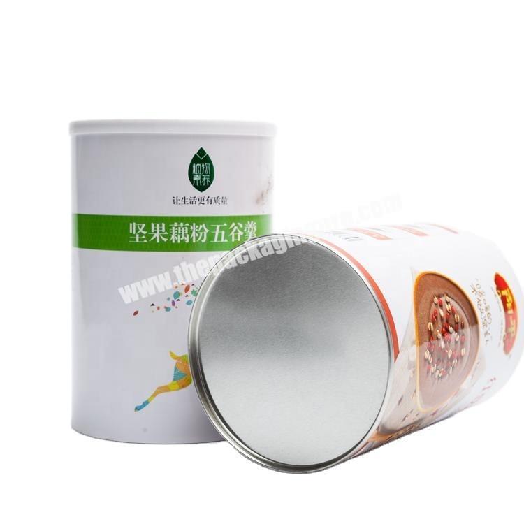 The  New Arrival product of cycled craft paper have handle   packing  paper tube  for food like powder