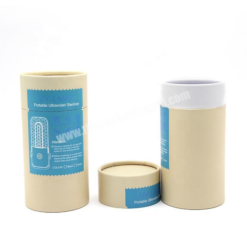 Top Quality Kraft Telescopic Tube/Brown paper tube for lamp packaging