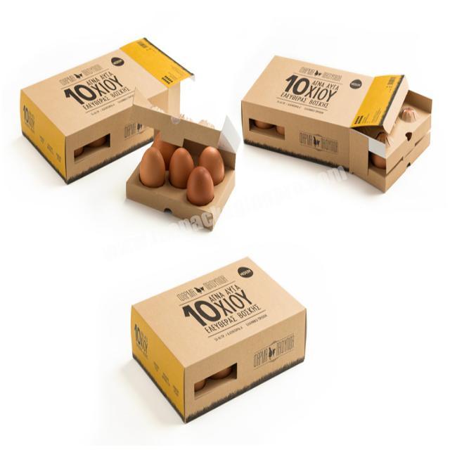 Top Quality Thickness Material Cardboard Wholesales Egg Boxes Paper 10 Bulk Packaging