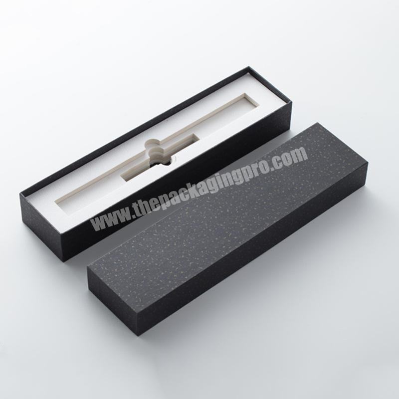 Top lid and base luxury paper watch gift rigid 2mm thickness cardboard box custom packaging with white foam tray inside