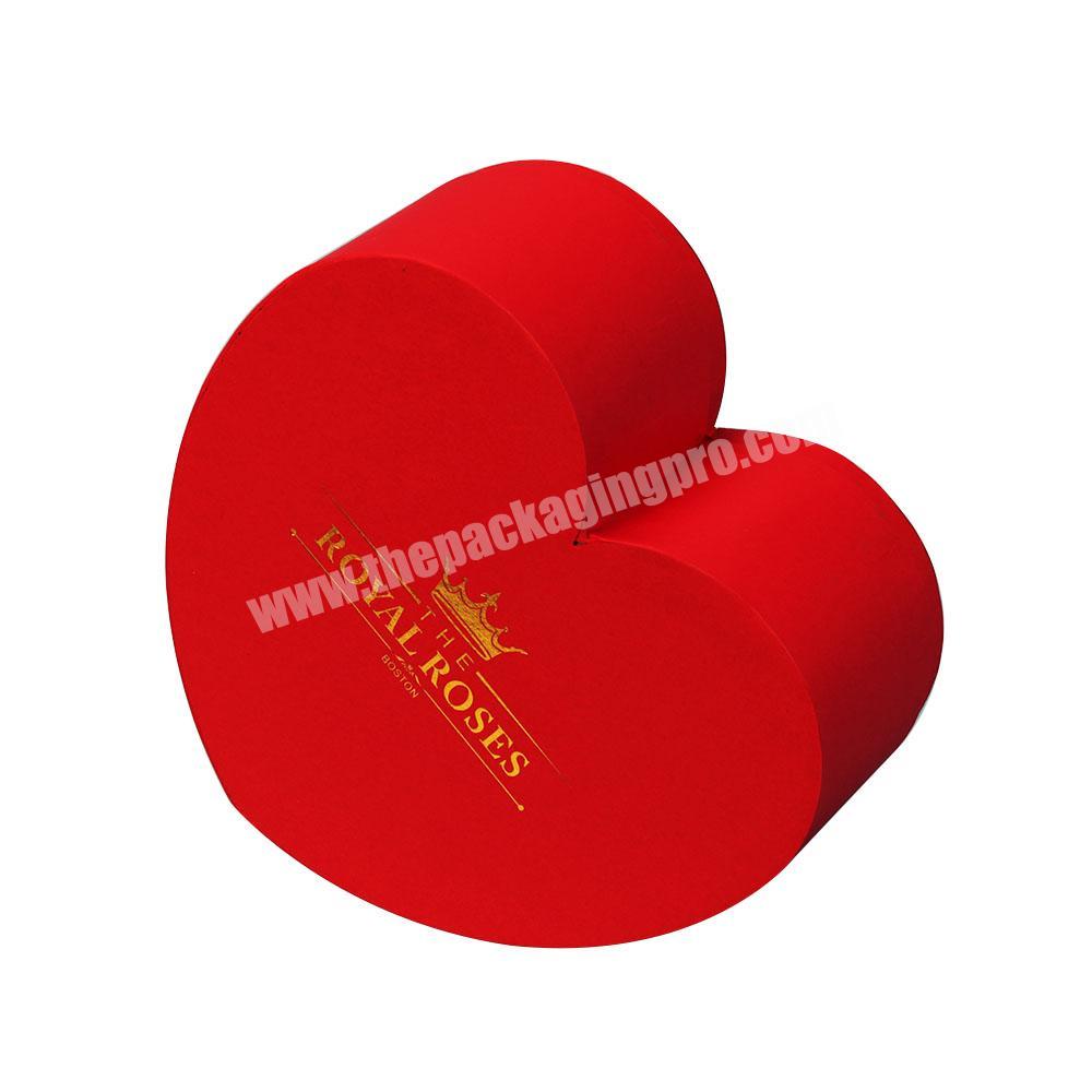 Top quality Custom luxury Heart shape Paper Handmade Rigid gift box for chocolates