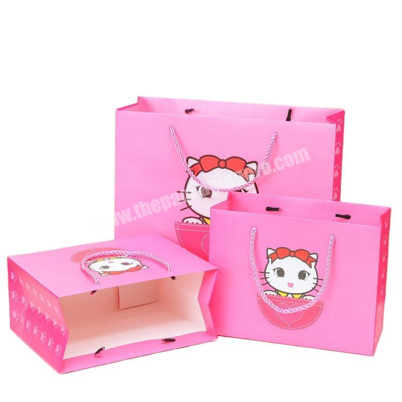 Top selling custom size hello kitty toys carrier pape gift bags