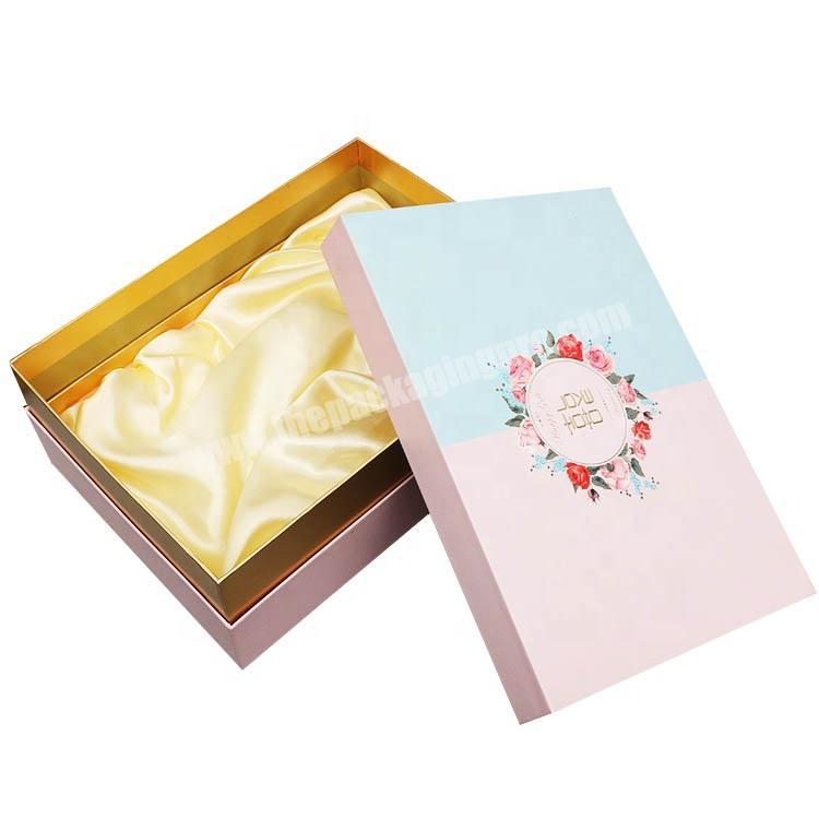Wedding bird nest candy stylish packaging square rigid lid and base gift box