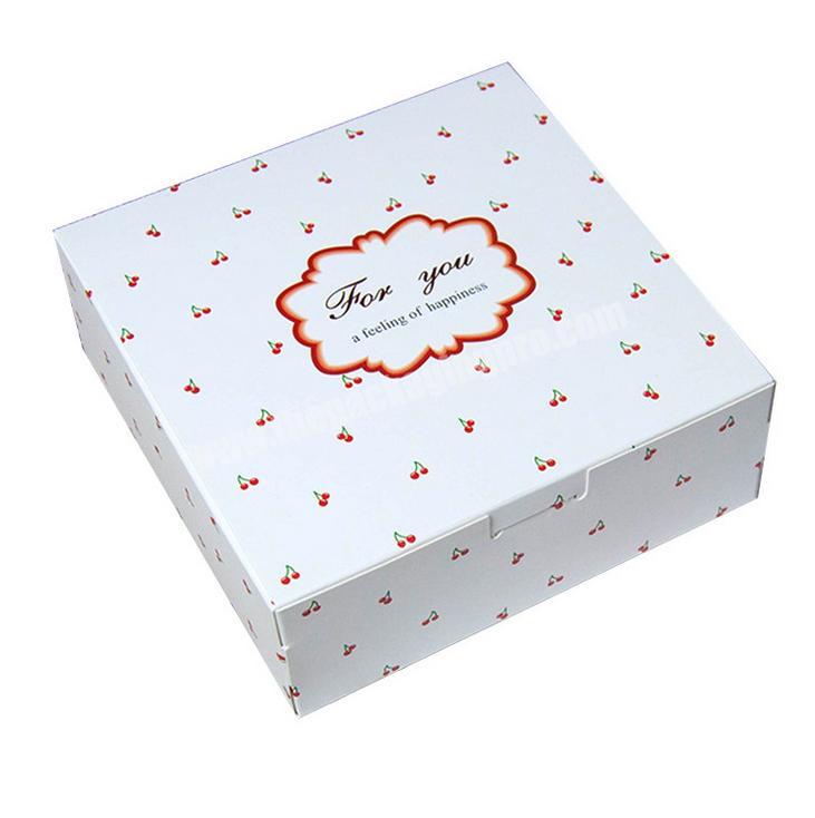 Wedding white big cup Cake foldable gift box food grade paper design cardboard christmas Packaging Container custom wholesale