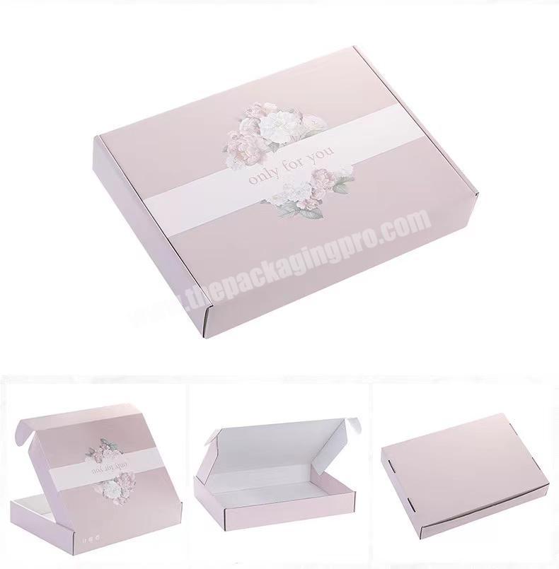 White Custom Printed Corrugated  Paper Packing Boxes  Wholesale Recycled with Custom