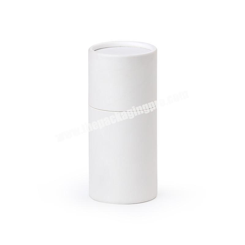 White dummy Biodegradable Loose Tea Packaging Paper Cylinder Tube Box