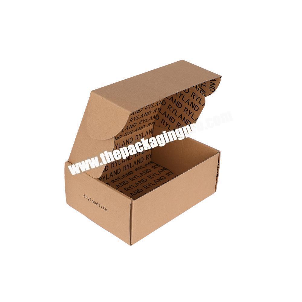 Eco friendly pink shipping box custom corrugated cardboard packing box
