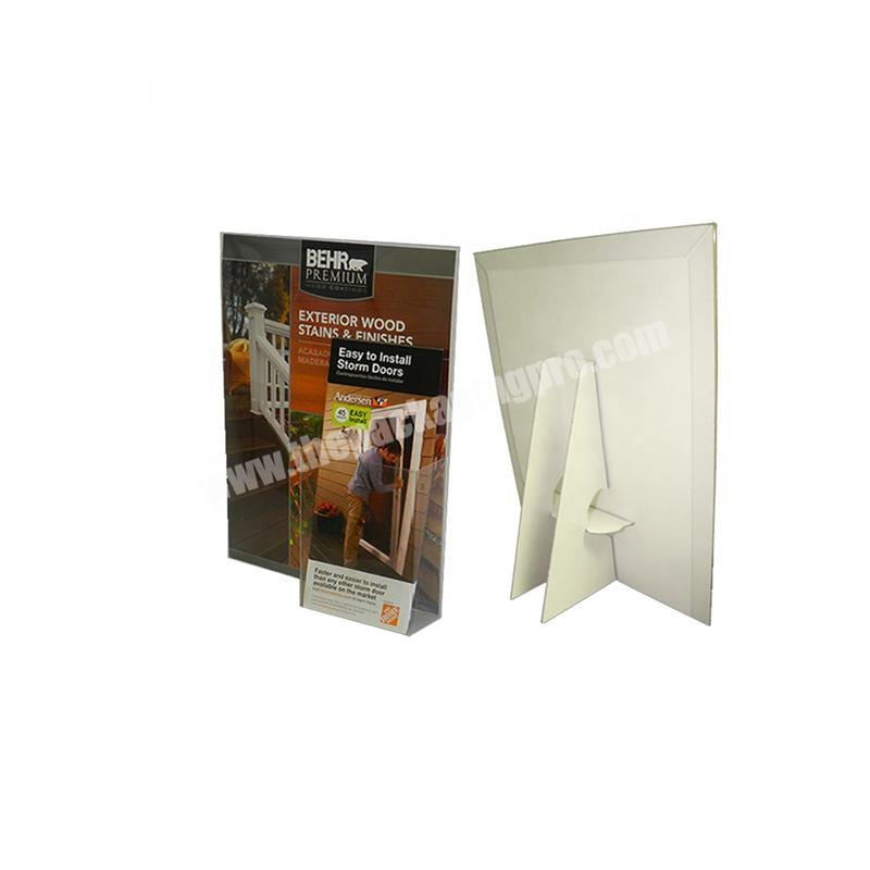 Wholesale Custom Cardboard  Brochure Holder for Catalogue