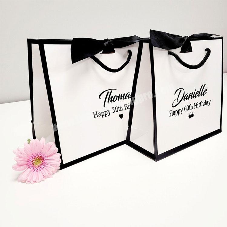 Wholesale Custom Logo printed paper shopping bag with logo
