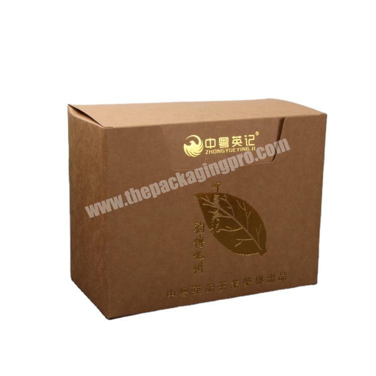 Wholesale Custom Size Folding Brown Kraft Paper Packaging Box