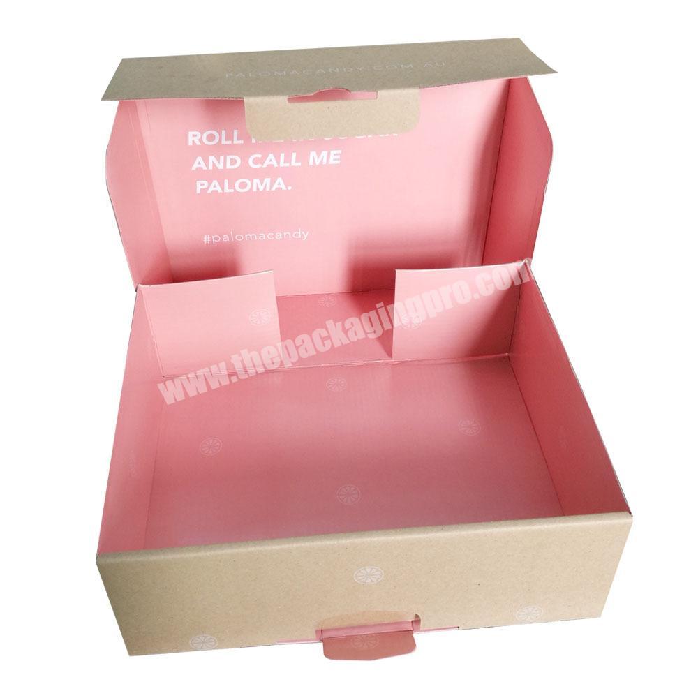 Wholesale High Quality Custom Printed Corrugated Cardboard Paper Packaging Mailer Shipping Boxes For Clothe Packaging