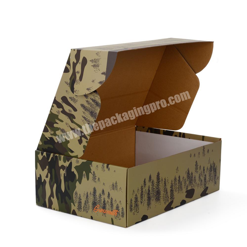 Wholesale High Quality Professional Custom Logo Printing Corrugated Cardboard Shoes Clothing Mailer Shipping Box for packiging