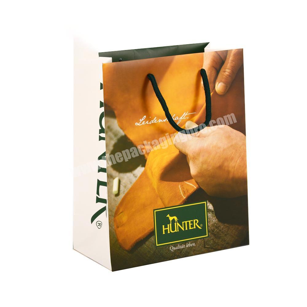 Wholesale Luxury Custom Printed Handbag Shopping Paper Bag With Your Own Logo