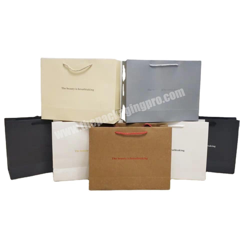 Wholesale Luxury Gift Custom Printing Packaging Paper Shopping Bags With Logos