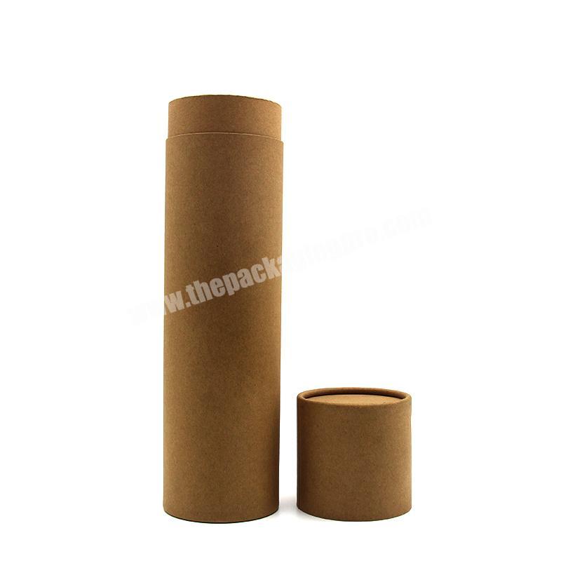 Wholesale Prices Biodegradable brown kraft round box cylinder tube packaging for T-shirt/Clothes Packaging Paper
