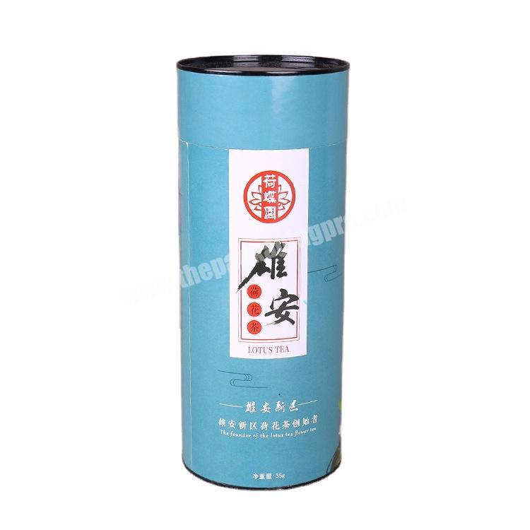 Luxury Paper Tube Packaging Round Shape Paper Packaging Box Canister With Recycled Paper