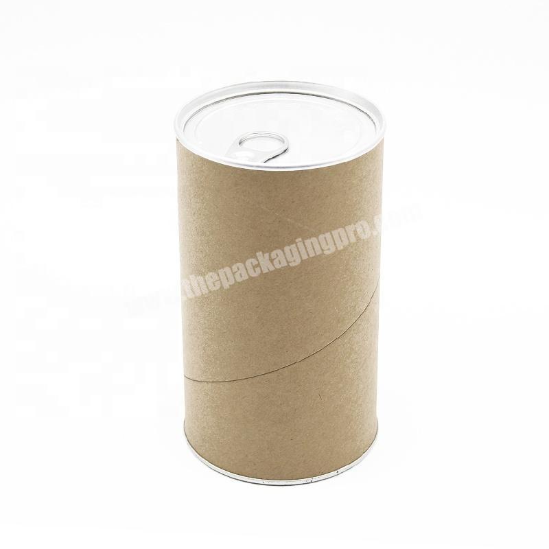 Wholesale custom Metal cover cardboard paper tube for cloth Packaging round box