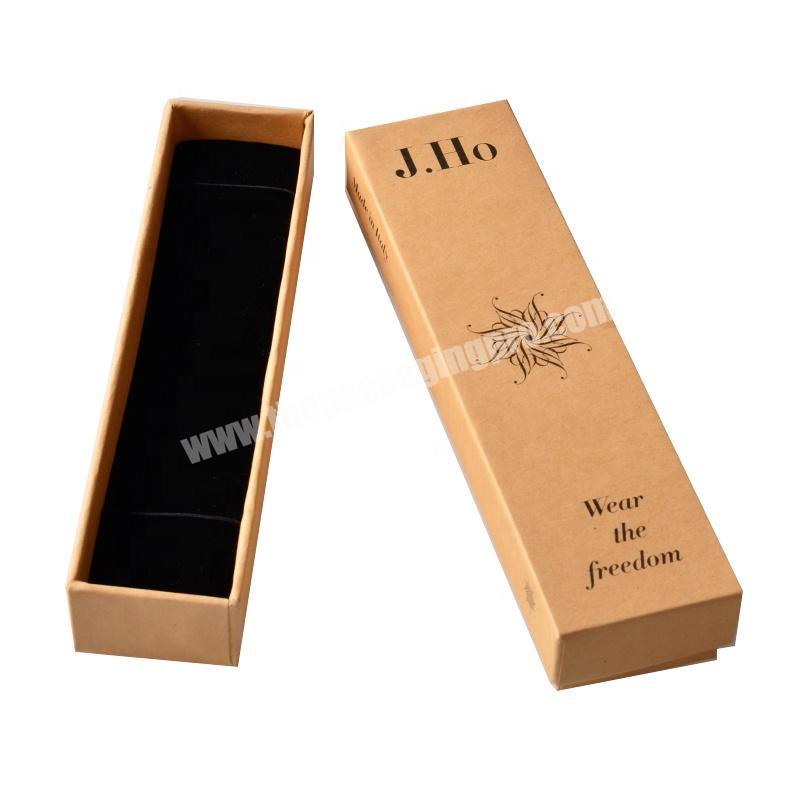 Wholesale custom design storage kraft paper jewellery packaging gift box jewellery box