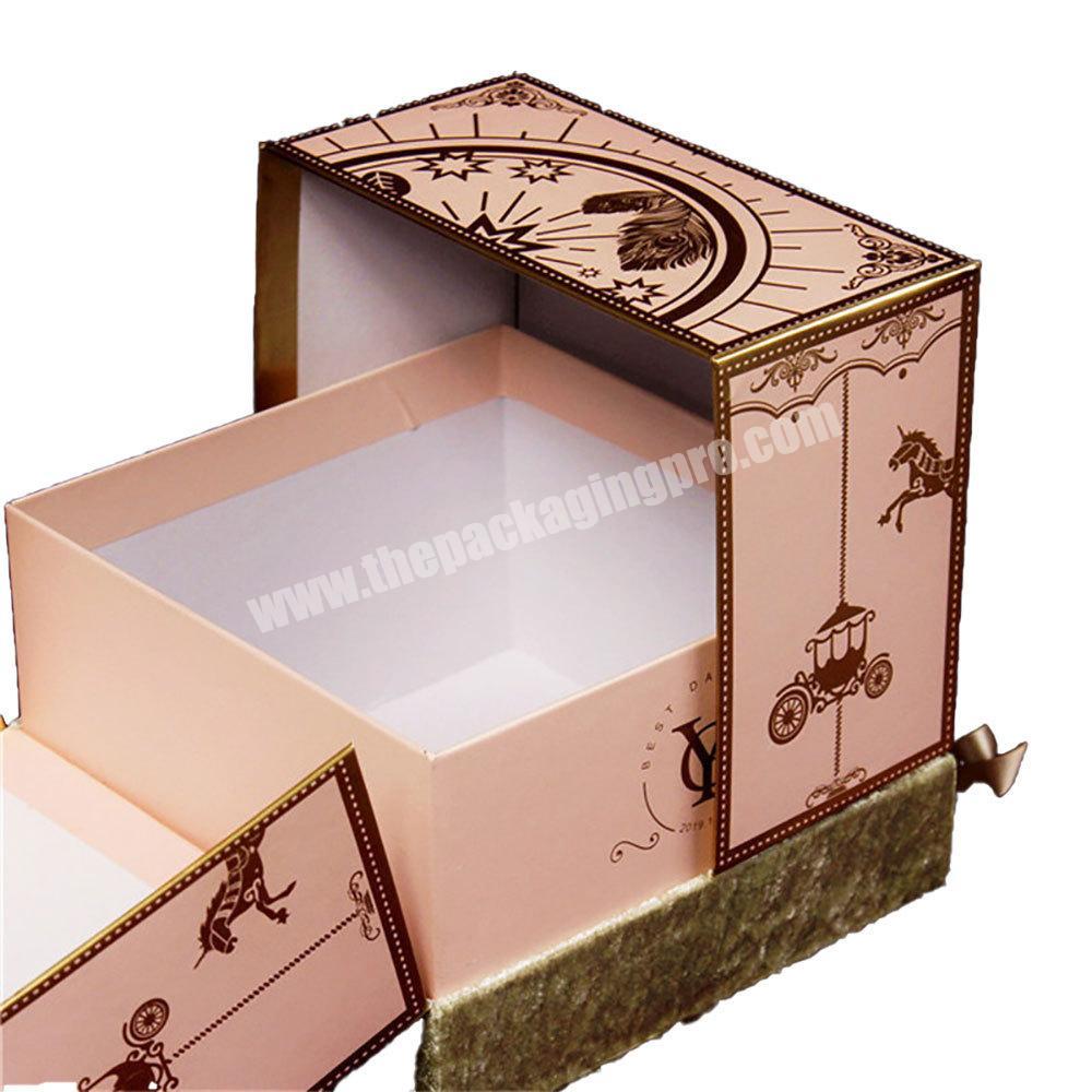 Wholesale custom double door open birthday wedding candy gift box