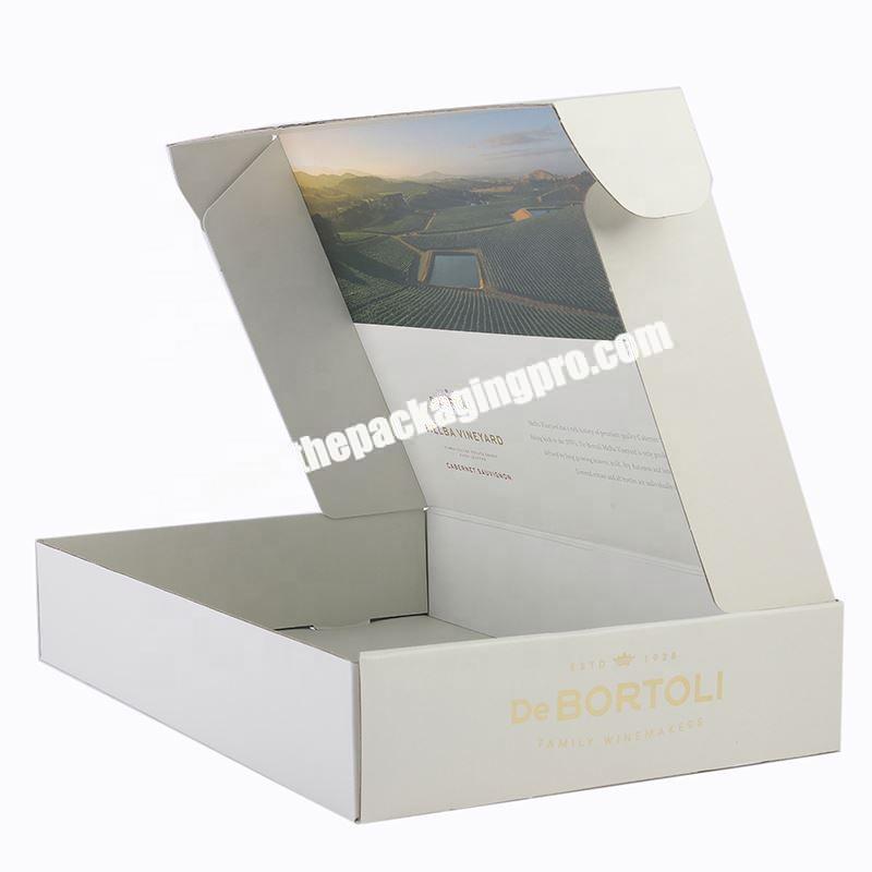 Custom glossy black corrugated cosmetic makeup paper packaging boxes