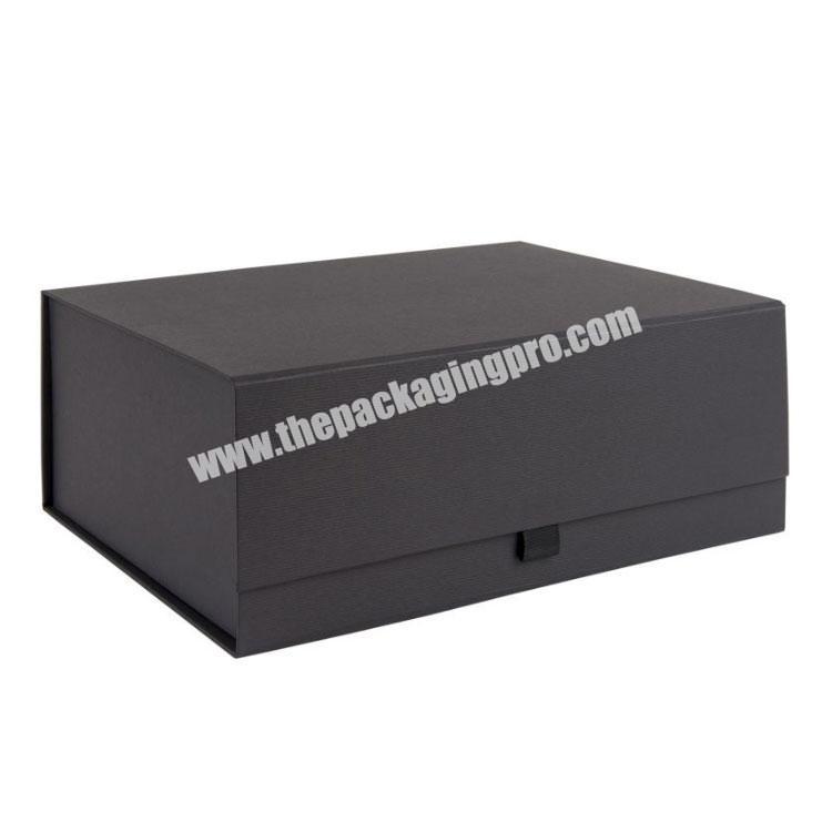 Wholesale custom logo paper cardboard packaging foldable magnetic paper gift box