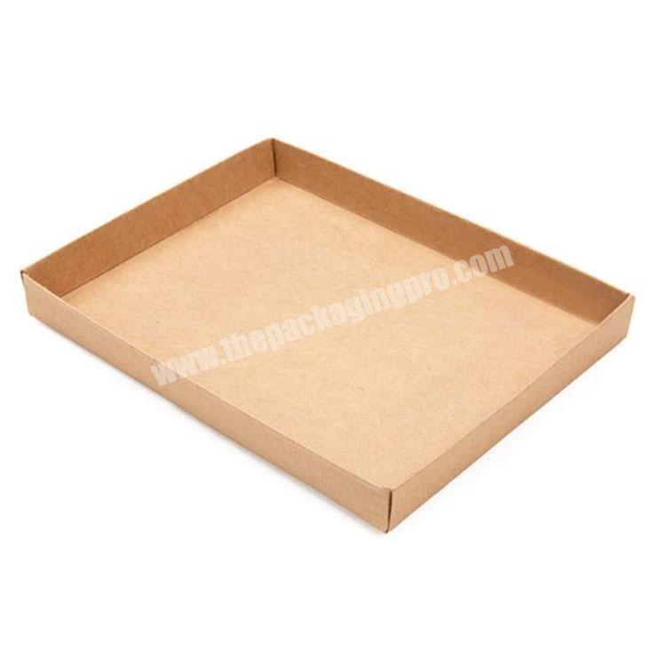 Wholesale custom logo takeaway cardboard Kraft Paper packaging Box Bottom tray