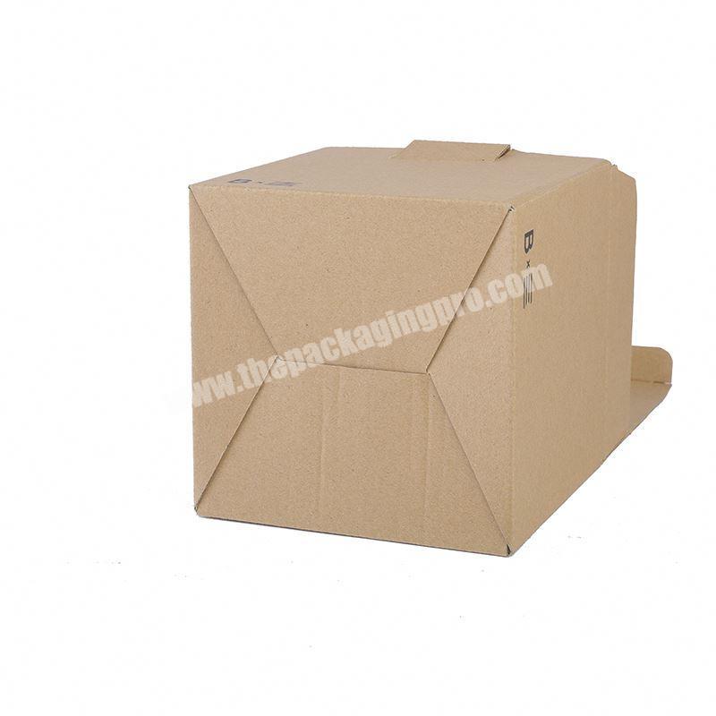 Wholesale custom pink corrugated  large shipping box with sliver logo print
