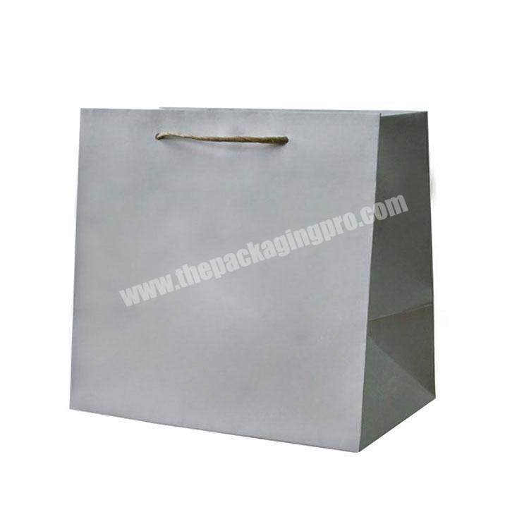 Wholesale custom printed logo fashion luxury shopping gift paper bag square with handle