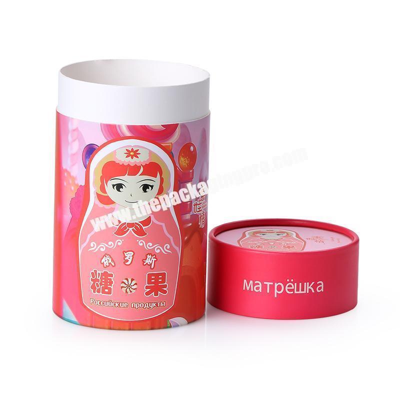 Custom Eco-friendly Tea, Coffee, Candy Paper Tube Packaging  Cylinder Boxes
