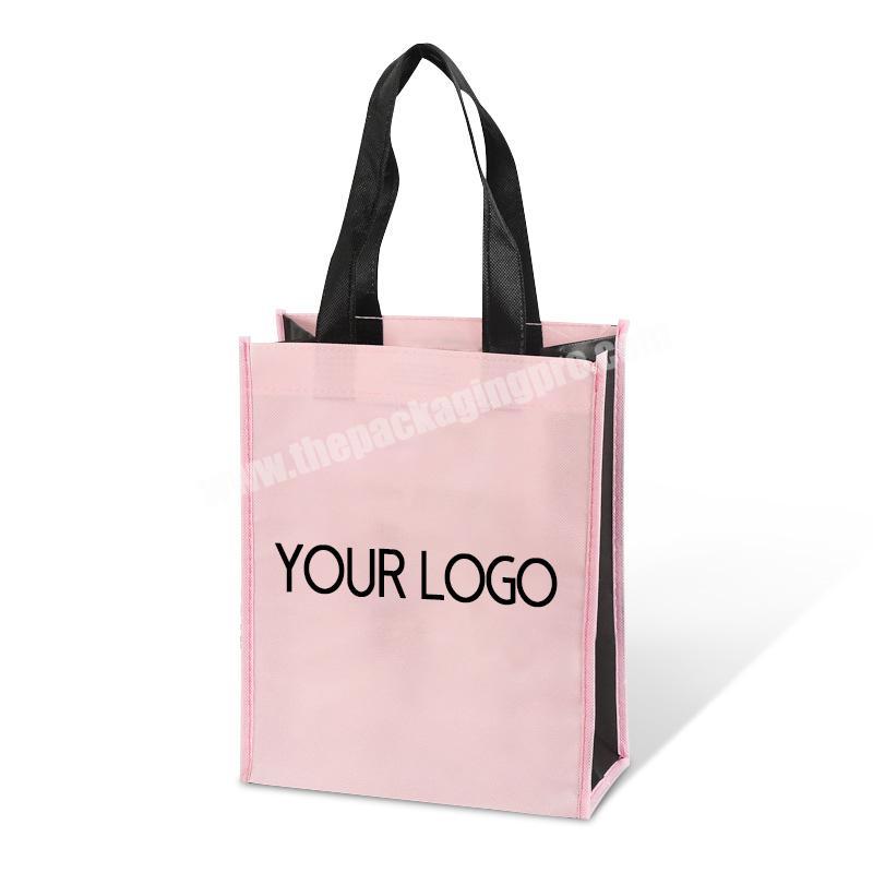 Wholesale custom sturdy non-woven laminated shoes carry shopping non woven bag with your logo