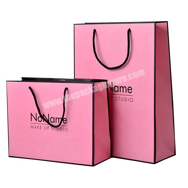 Wholesale full color printed gift packaging paper bag custom shopping paper bag