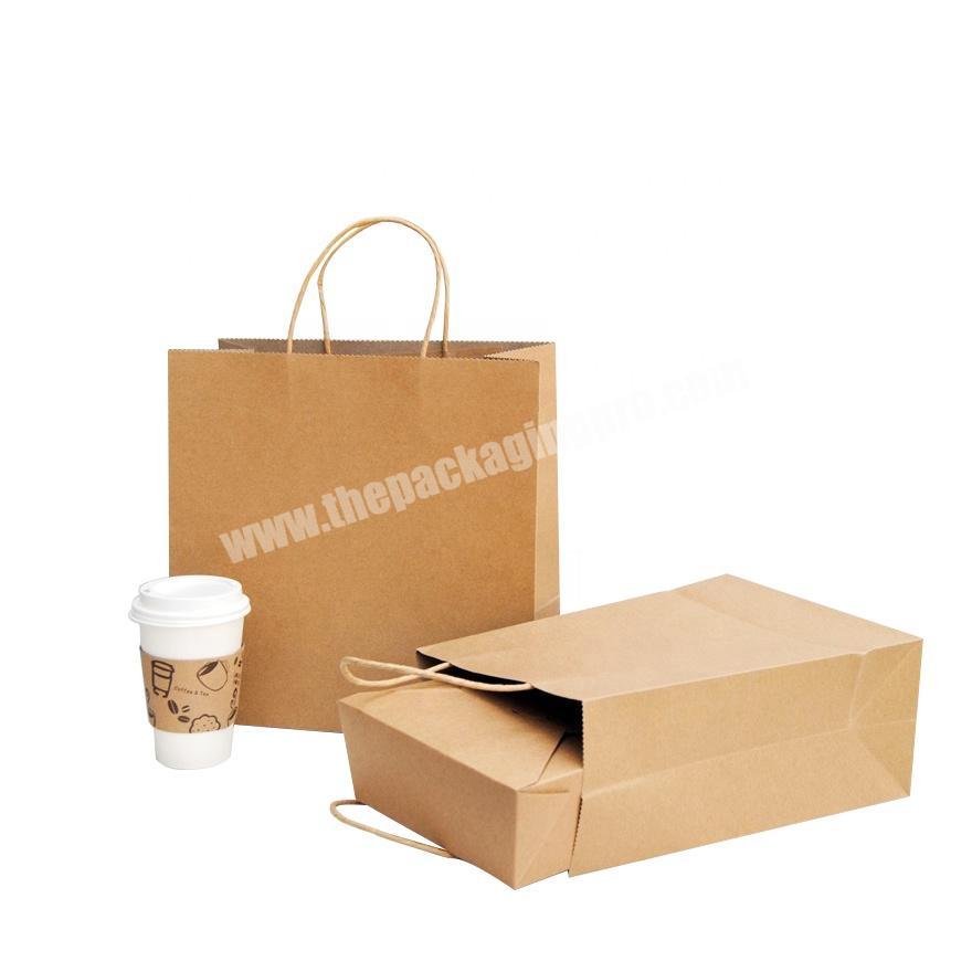 Wholesale kraft paper coffee delivery bags for packaging