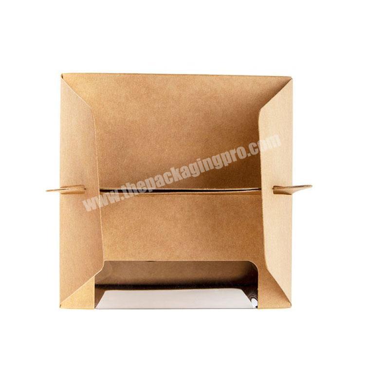 Kraft Square Food Box-pp Handle,Kraft Square Food Box-pp Handle ,Kraft  Square Food Box-pp Handle 