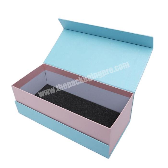 Wholesale rigid magnetic clamshell closure gift box packaging