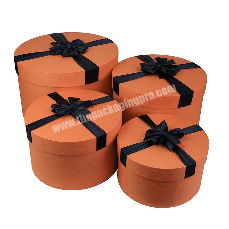 Wholesale round large nested wedding shower party candy cake storage paper gift box