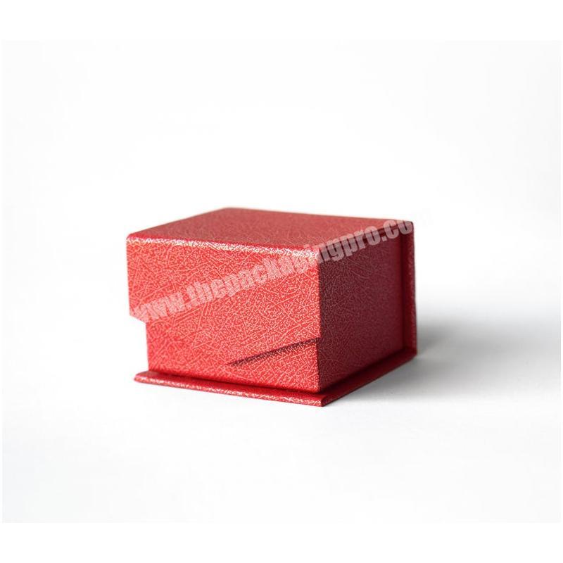 Wholesale small jewelry wedding earring packaging snap closure unfoldable magnetic paper box
