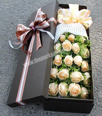 Wholesales Luxury Rose Flower Gift Box Custom Logo