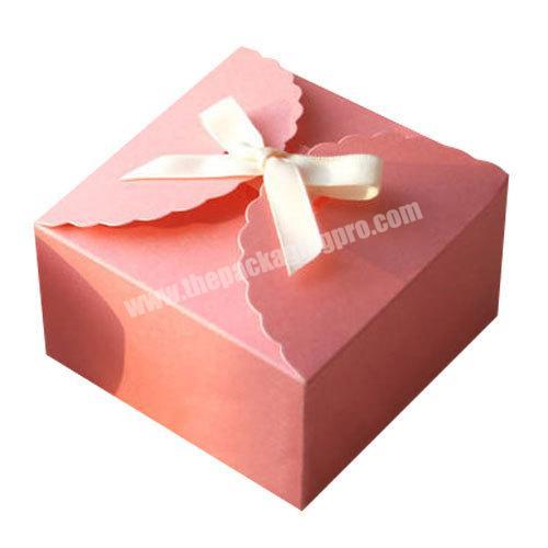 Wholesales cardboard dark pink mini fancy gift box craft paper box for jewelry