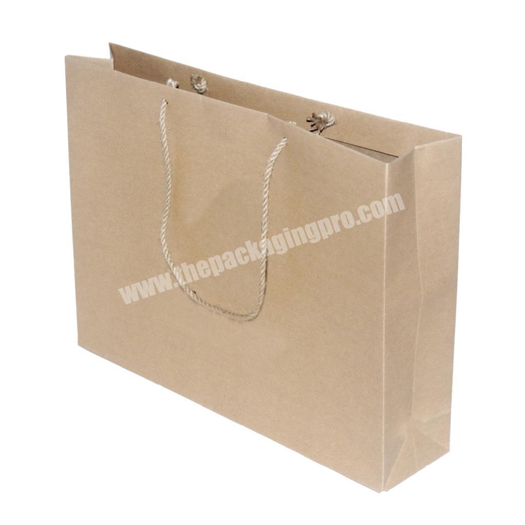 Wholesales customized brown carry paper shopping bags